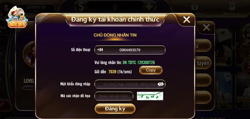 Đăng ký tài khoản chơi casino trực tuyến tdtc