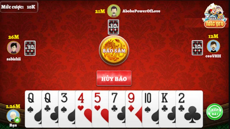 Giá trị và cách so sánh giữa các bộ bài trong game sâm lốc tdtc